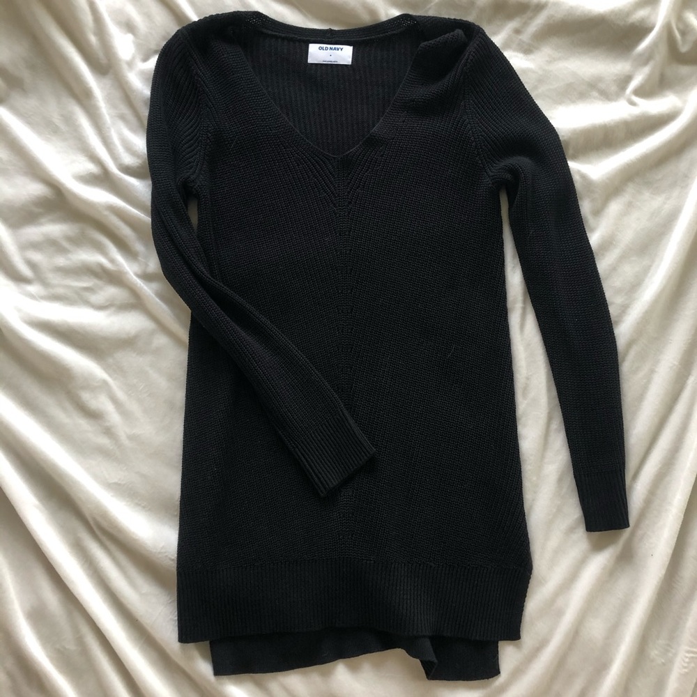 Black tunic sweater